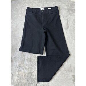 FRAME Le Slim Palazzo Jeans Black Wide Leg Women’s Size 31 High Rise Stretch